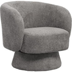 HomeMarkt Πολυθρόνα Περιστρεφόμενη Γκρι Karlen HM9592.01