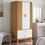 vidaXL Δίφυλλη Ντουλάπα Ρούχων Olden 76x53x172cm Καφέ 358596