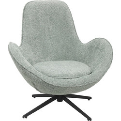 HomeMarkt Πολυθρόνα Περιστρεφόμενη Πράσινη Brynn HM9594.05