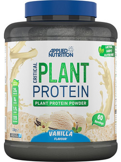 Applied Nutrition Critical Plant Vanilla Φυτική Πρωτεΐνη Γράμμωσης Χωρίς Λακτόζη 1.8kg