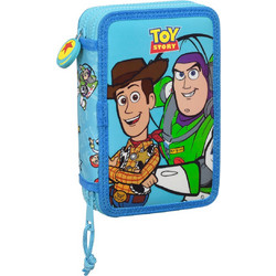 Safta Toy Story Ready To Play Κασετίνα Γεμάτη με 2 Θήκες Γαλάζια 412331854