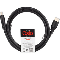 Osio Καλώδιο HDMI 2.1 HDMI Male to HDMI Male 1.5m Black