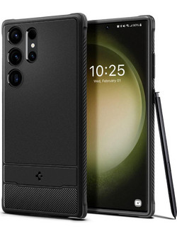 Spigen Rugged Armor Back Cover Matte Black (Samsung Galaxy S24 Ultra)
