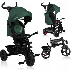 Lionelo Haari 2 In 1 Τρίκυκλο Ποδήλατο με Σκίαστρο & Χειρολαβή για 18+ Μηνών Πράσινο