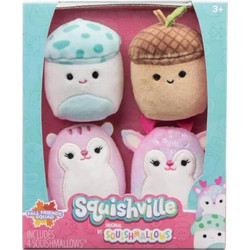 Jazwares Squishmallows Squishville Mini Autumn Friends Squad 4-Pack 5cm