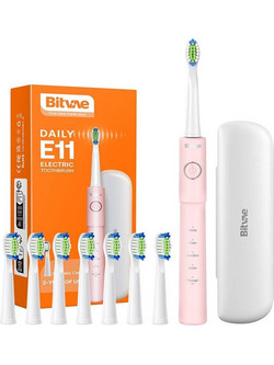 Bitvae Sonic BV E11 Pink Ηλεκτρική Οδοντόβουρτσα με Χρονομετρητή & Θήκη Ταξιδίου
