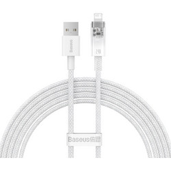 Baseus Explorer Braided USB-A to Lightning Cable 2m White CATS010102