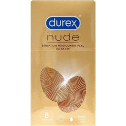 Durex Nude Original Προφυλακτικά με Λιπαντικό 8τμχ