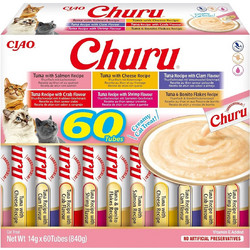 Inaba Churu Variety Box with Tuna 60x14gr