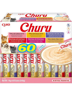 Inaba Churu Variety Box with Tuna 60x14gr