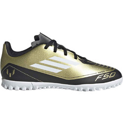 Adidas F50 Club Messi TF IG9297 Παιδικά Ποδοσφαιρικά Παπούτσια με Σχάρα Χρυσά Μαύρα