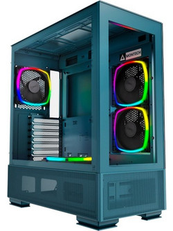 Montech Sky Two Blue Gaming Midi Tower Κουτί Υπολογιστή RGB με Πλαϊνό Παράθυρο