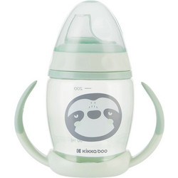KikkaBoo Happy Face Ποτηράκι με Στόμιο Σιλικόνης + Λαβές Mint 200ml