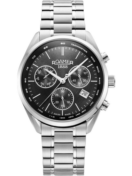 Roamer Pro Chrono Ανδρικό Ρολόι Χρονογράφος με Ασημί Μεταλλικό Μπρασελέ 993819418520