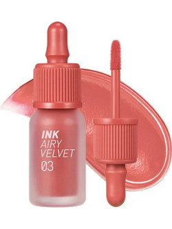 Peripera 03 Cartoon Coral Ink Airy Velvet Lip Tint Long Lasting Liquid Κραγιόν 4gr