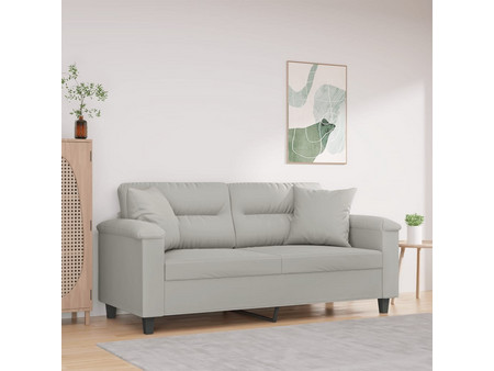 vidaXL Διθέσιος Καναπές Microfiber Γκρι 170x77x80cm 3200972