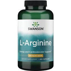 Swanson L-Arginine 500mg 200 Κάψουλες