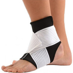 Anatomic Line Επιστραγαλίδα Ελαστική με Ιμάντες Λευκή Μαύρη 5206210026037