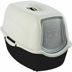 Rotho My Pet Bailey Τουαλέτα Γάτας Κλειστή Λευκή Μαύρη Μ56xΠ40xΥ39cm