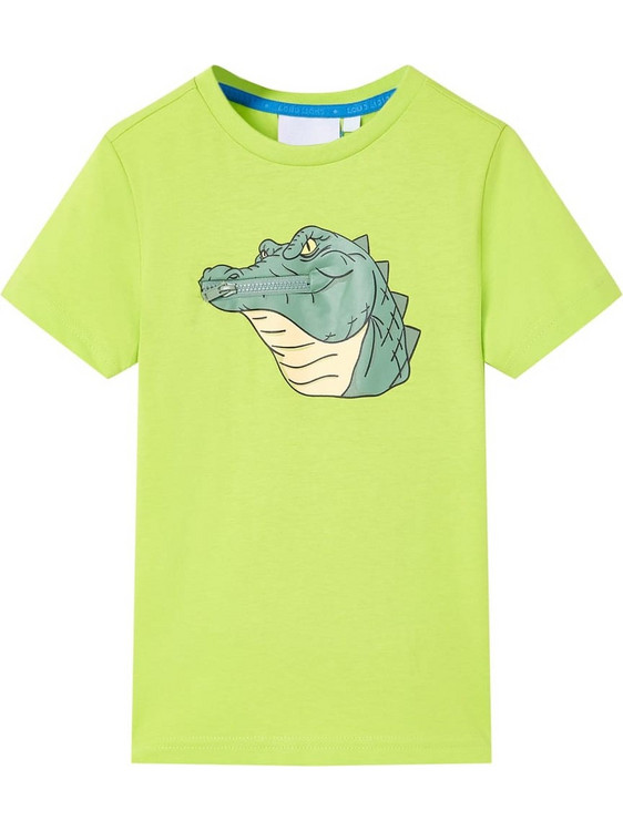 vidaXL Παιδικό T-Shirt Κοντομάνικο Lime 12077