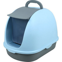 Pet Interest Front Opening Τουαλέτα Γάτας Κλειστή Μπλε Μ56xΠ39xΥ42cm