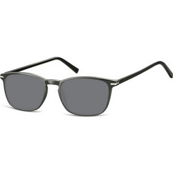 Sunoptic SGCP121 Ανδρικά Γυαλιά Ηλίου Τετράγωνα Κοκάλινα Μαύρα με Μαύρο Polarized Φακό