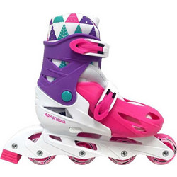 Αθλοπαιδιά Inline Αυξομειούμενα Rollers Φούξια Μωβ Λευκά 2.1083