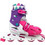 Αθλοπαιδιά Inline Αυξομειούμενα Rollers Φούξια Μωβ Λευκά 2.1083