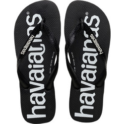 Havaianas Top Logomania Ανδρικές Σαγιονάρες Αντιολισθητικές Μαύρες 4144264-0090