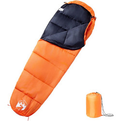 vidaXL Sleeping Bag Μονό 3 Εποχών Πορτοκαλί 94492