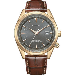 Citizen Ανδρικό Ρολόι Solar με Καφέ Δερμάτινο Λουράκι CB0273-11H