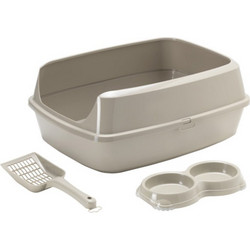 Moderna Starterkit Λεκάνη Γάτας με Κόσκινο Μπεζ Μ50xΠ38xΥ10.8cm