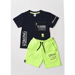 Sprint Παιδικό Σετ για Αγόρι Καλοκαιρινό Navy Μπλε Lime 231-1062-S305