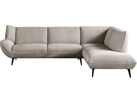 Woodwell Emerald Γωνιακός Καναπές Αριστερή Γωνία Μπεζ 274x203x82cm Ε9419,12