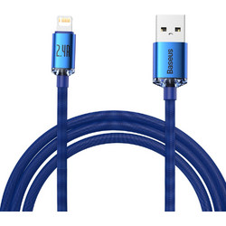 Baseus Crystal Shine Braided USB-A to Lightning Cable 20W 2m Blue CAJY000103