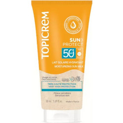 Topicrem Moisturizing Αντηλιακό Γαλάκτωμα Προσώπου & Σώματος SPF50+ 50ml
