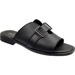 Harris Δερμάτινα Γυναικεία Σανδάλια Μαύρα 709-1084