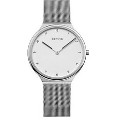 Bering Ultra Slim Γυναικείο Ρολόι με Γκρι Μεταλλικό Μπρασελέ 18434-004