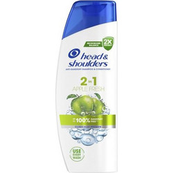 Head & Shoulders Apple Fresh 2 in 1 Σαμπουάν & Conditioner κατά της Πιτυρίδας για Ταλαιπωρημένα Μαλλιά 330ml