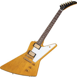 Epiphone 1958 Korina Explorer Ηλεκτρική Κιθάρα Explorer με HH Μαγνήτες και Ταστιέρα Indian Laurel Aged Natural White