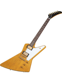 Epiphone 1958 Korina Explorer Ηλεκτρική Κιθάρα Explorer με HH Μαγνήτες και Ταστιέρα Indian Laurel Aged Natural White