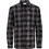 Jack & Jones Ανδρικό Πουκάμισο Βαμβακερό Καρό Μακρυμάνικο Κανονική Γραμμή Μαύρο 12258429