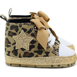 Childrenland Βρεφικά Sneakers Αγκαλιάς Καφέ D2260