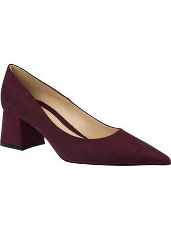 Sante Γόβες Suede με Χοντρό Χαμηλό Τακούνι Μπορντό 23-512-17