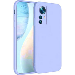 Bodycell Square Liquid Silicon Back Cover Light Blue (Xiaomi 12 Pro 5G)