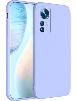 Bodycell Square Liquid Silicon Back Cover Light Blue (Xiaomi 12 Pro 5G)