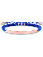 Thomas Sabo Γυναικείο Βραχιόλι Μακραμέ από Κορδόνι & Ασήμι A00688981L