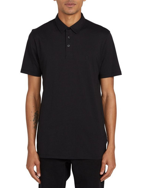 Volcom Ανδρική Μπλούζα Polo Κοντομάνικη Μαύρη A0112303