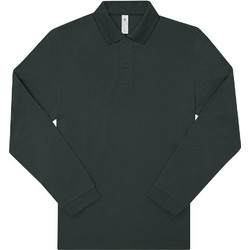 B&C Collection Ανδρική Μπλούζα Polo Μακρυμάνικη Κυπαρισσί PU425