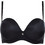 Lormar Double Extra Σουτιέν Balconette Push Up με Μπανέλα Μαύρο 71370